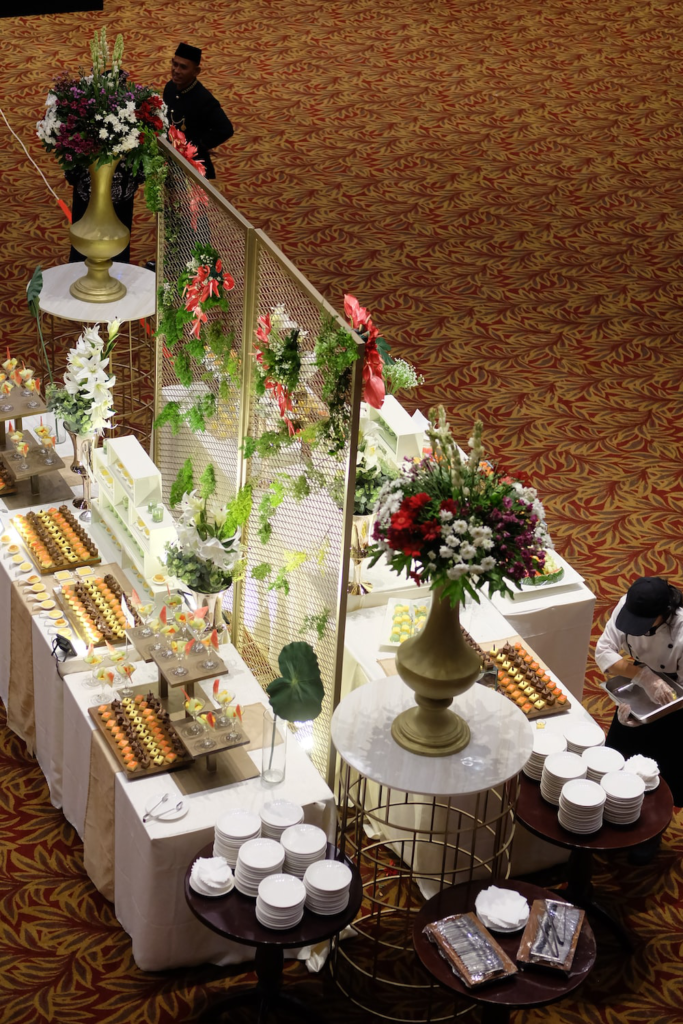 A lavish spread at an event 